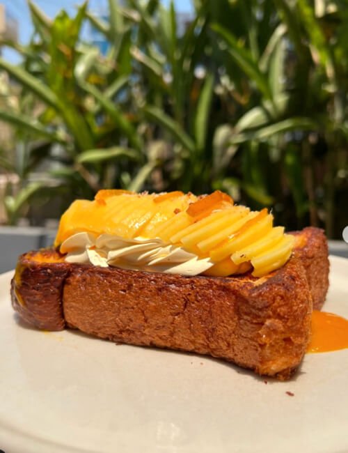 Creamy Mango Sourdough Toast