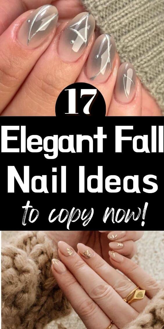 elegant fall nail ideas