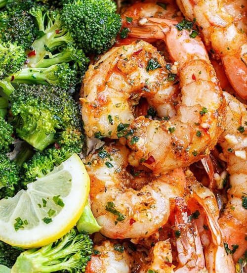 Baked Shrimp and Broccoli Foil Packs for camping