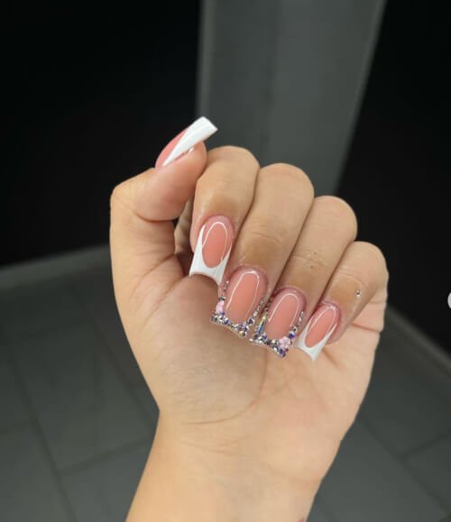 Cute Bling on Short Nails