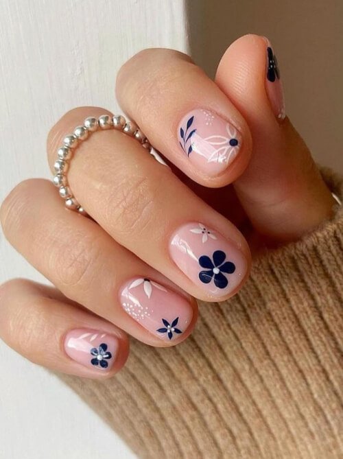 Flower Short Nail for September